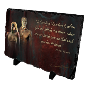 "A Family is like a Forest..." Large Stone Slate