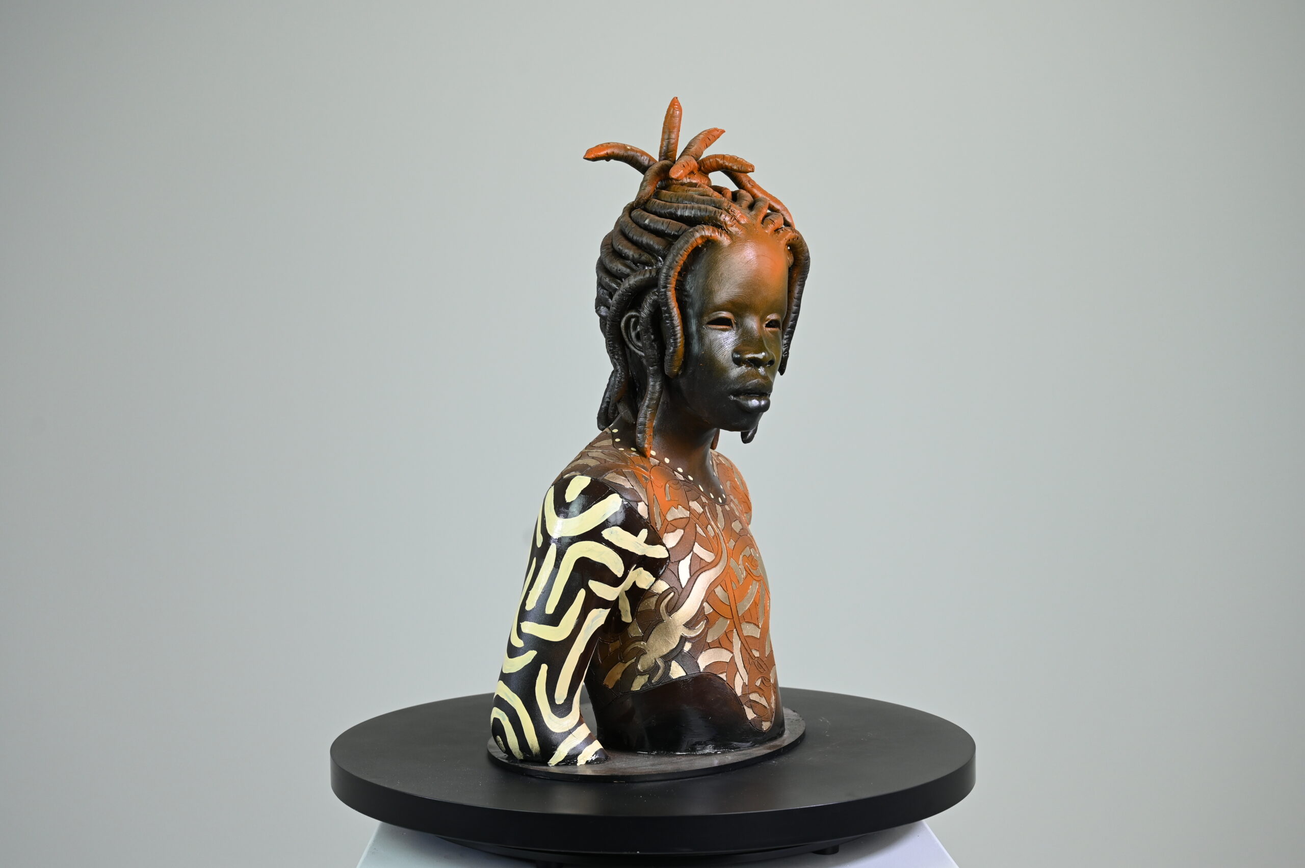 Xolani, face detail, contemplative